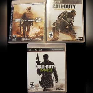 PS3 Call of Duty Bundle- Modern Warfare 2, MW 3, Advanced Warfare Playstation 3